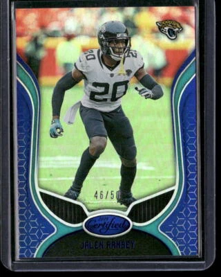2019 Panini Certified #33 Jalen Ramsey Mirror Blue #/50 - Image 1 of 2