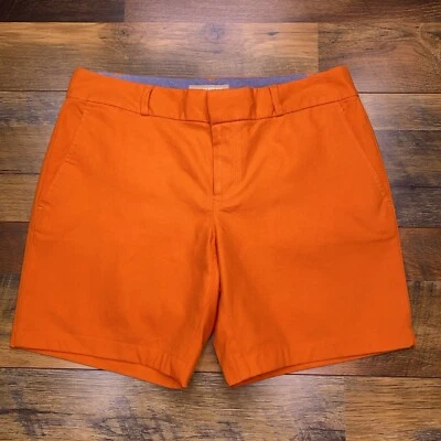 Pantalón Corto Banana Republic Hampton Fit Mujer 4 Naranja Chino Elástico Foto 1 de 4