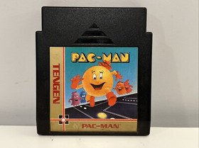 Pac-Man (Nintendo, NES) Tengen Black Game Cartridge