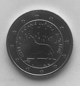 ESTLAND - 2€ Euro Gedenkmünze 2021 - Estnisches Nationaltier - Der Wolf - Bild 1 von 1