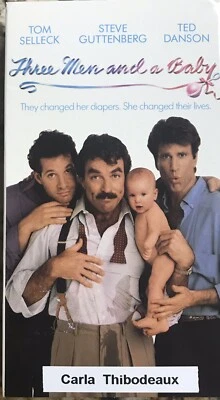 Three Men and a Baby (Tom Selleck, Ted Danson) - VHS Tape Very Good Condition Foto 1 de 3
