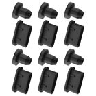 6 Sets Rubber Dust Plug Fit for Sony Walkman NW-A300 Series for NW-A306 Black