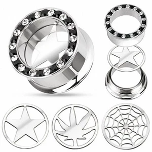 Piercing Tunnel Plug Interchangeable 4 en 1 - Foto 1 di 1