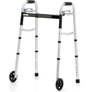 OasisSpace Aluminum Folding Walker - OS-28SW-FW-57001KD-B Blue - Picture 1 of 15