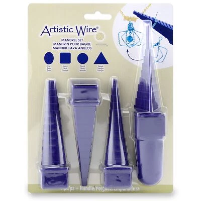 BEADALON Artistic Wire Mandrel Set 4/Pkg-With Handle