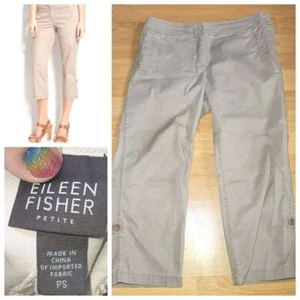 Eileen Fisher System Organic Cotton Stretchy cropped Pants Size small 29x21 - Picture 1 of 7