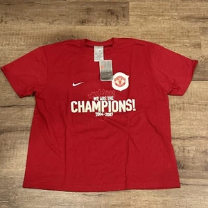 Team Nike Manchester United 2006-07 Champions Soccer Shirt Double Sided Size XL - Picture 1 of 6
