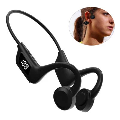 Wireless Bone Conduction Earphones Bluetooth 5.1 Stereo Headset with Microphone - Image 1 of 4