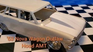 CAPPA FUORILEGGE IN SCALA X MODELLAZIONE Resina per '63 Nova Station Wagon AMT. 1/25 - Foto 1 di 9