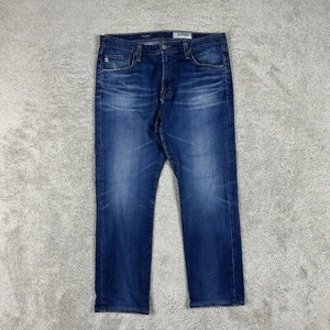 AG Adriano Goldschmied Jeans Mens 35x28 Blue Everett Straight Denim Tag 35 - Picture 1 of 16