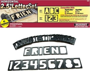 Milescraft Signpro Router Sign Making Kit, 2 1/2 Inch Letters Black - Picture 1 of 5