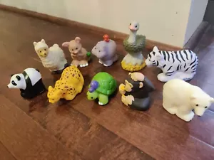 Fisher Price Little People Lot Of 10 Exotic Zoo Animals, panda, polar bear. - Picture 1 of 5