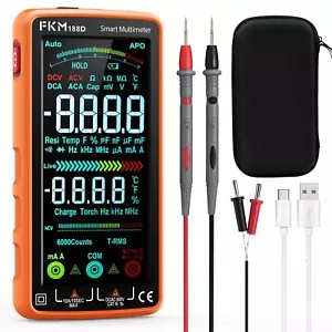 Digital Multimeter Dc/ac Current Voltage Tester Trms 6000 Counts Voltmeter With - Picture 1 of 7