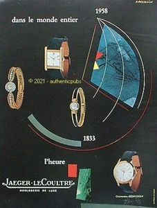 PUBLICITE JAEGER LECOULTRE MONTRE CHRONOMETRE SIGNE P. PRAQUIN DE 1958 AD PUB - Imagen 1 de 1