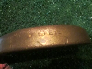 Putter Golf Raro De Colección "LA EYE" Latón Cabeza Todo Original con Empuñadura Frontal Plana - Imagen 1 de 11