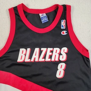 Vintage Champion Portland Trail Blazers Steve Smith #8 Black Youth Large Jersey - Picture 1 of 9