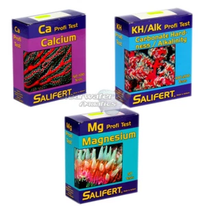 SALIFERT TEST KIT SET MARINE REEF SALTWATER CORAL AQUARIUM FISH TANK KH MG CA - Picture 1 of 1