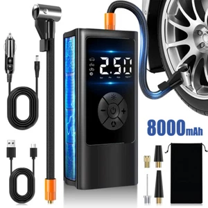 150PSI Tyre Inflator Portable Air Compressor Electric Air Pump for Car Bike Ball - Picture 1 of 10