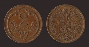ÖSTERREICH 2 HELLER 1907 OSTERREICH - Bild 1 von 1