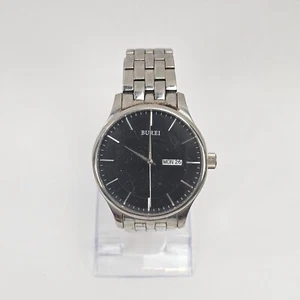 Burei S-13001M Stainless Steel Quartz Analogue Mens Watch - Picture 1 of 7