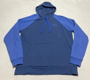 Sudadera con capucha Under Armour para hombre mediana suelta azul manga larga - Imagen 1 de 8