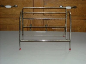  Kleines Bücherregal Vintage Mid Century Metall goldfarben  - Bild 1 von 11