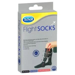 * Scholl Flight Compression Socks Black Size 6-9 (M6-9 / W8-10) Unisex - Picture 1 of 1