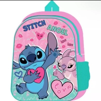 Lilo & Stitch Backpack Rucksack Back To School Kids Book PE Girls Pink Lunch Bag