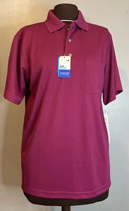 Grand Slam Performance Mens Airflow Pocket Polo Shirt S CH Raspberry NWT - Picture 1 of 9
