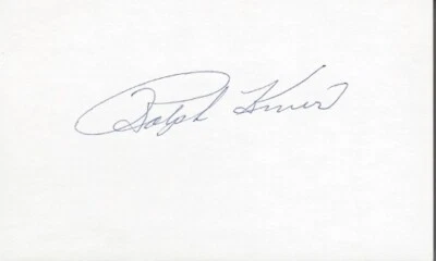 Ralph Kiner Signed Auto Pittsburgh Pirates 3x5 inch Index Card - Died 2014 HOF - Image 1 of 2