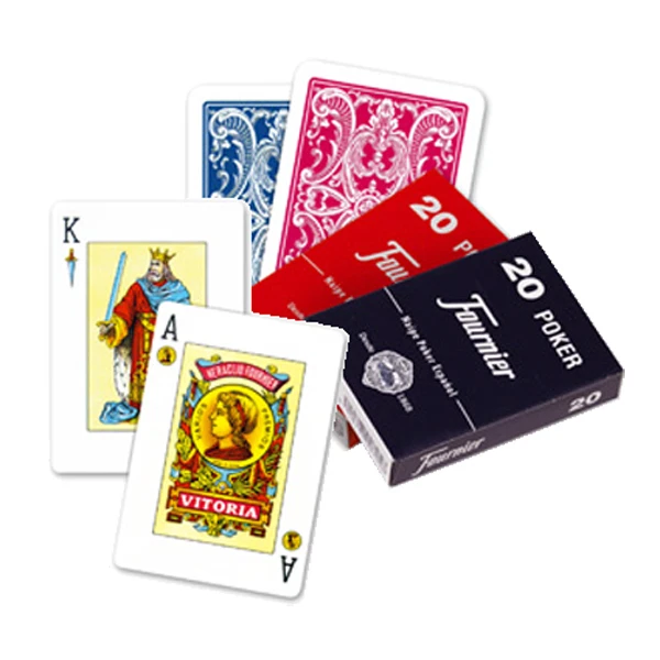 FOURNIER BARAJA DE CARTAS POKER 55 CARTAS / NAIPES AZULES - Imagen 1 de 1