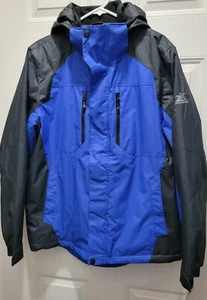 ZeroXposur Coat Mens Large Blue Insulated Hooded Snow Rain Jacket - Picture 1 of 6