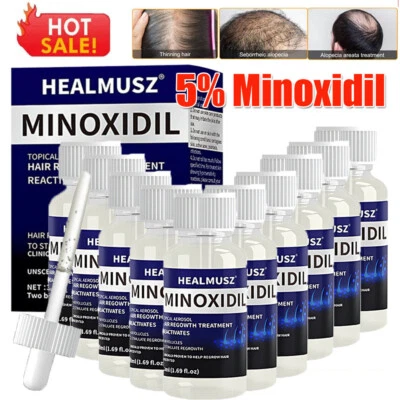 2-10x HEALMUS Extra Starke MINOXIDIL 5% Haarwachstum Behandlung Serum FÜR Männer