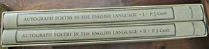 Croft, PJ. Autograph Poetry in the English Language. - Imagen 1 de 3