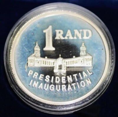 1994 ДОКАЗАТЕЛЬСТВО ЮЖНОЙ АФРИКИ СЕРЕБРЯНЫЙ RAND (ПРЕЗИДЕНТСКИЙ) - 0,45 унций. СЕРЕБРО - Изображение 1 из 2