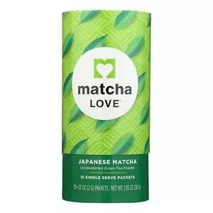 Matcha Love - Tea Unswt Matcha Powder Ss - Case of 6 - 15/.07OZ - Picture 1 of 2