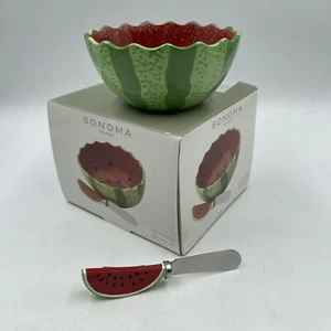 Sonoma Wassermelone Dip Mix Set mit Käse Spreader Lifestyle Keramik Neu im Karton - Bild 1 von 11