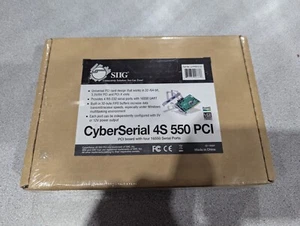 SIIG CyberSerial 4S 550 PCI 4-Port RS-232 Controller IO Card (JJ-P45012-S7) - Picture 1 of 3