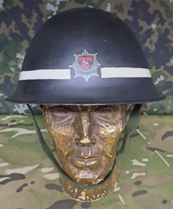 Rare British Army Military MK4 MKIV Invicta Fire Brigade Service Steel Helmet - Picture 1 of 7