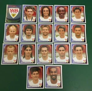 SET 17 FIGURINE STICKERS CALCIATORI PANINI CHAMPIONS LEAGUE 2007-08 STUTTGART - Imagen 1 de 1