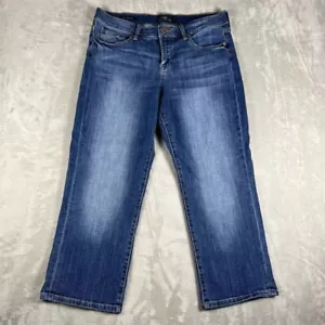 Lucky Brand Damen Jeans Easy Rider Crop Mid Rise Straight Blau Denim Größe 14 - Bild 1 von 10
