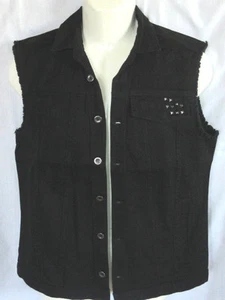 MENS SOVEREIGN CODE TRUCKER BLACK VEST SIZE S - Picture 1 of 3