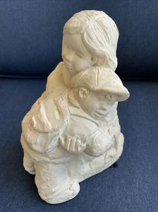 Austin Sculpture First Day Of School Signed Dee Crowley Mother & Son - Picture 1 of 10