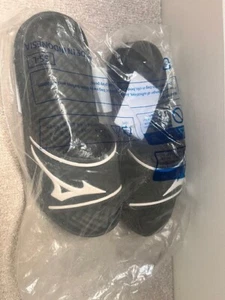 Mizuno RELAX SLIDE Flip-Flop, Black/White UK (12-13) xxLarge - Picture 1 of 7