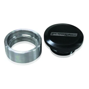 Aeroflow 1 1/2″ Weld on Differential Oil Filler with Black Anodised Cap - Picture 1 of 6