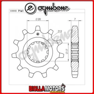 367161011 PIGNONE TRASMISSIONE 11 PASSO 420 FANTIC Caballero 50 Regolarit? Casa - Foto 1 di 5