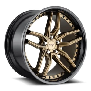 Ruedas 20x9 +35 F, 20x10 +45 R, Nicho M195 Methos 5x120 Bronce Negro (Juego de 4) - Imagen 1 de 3