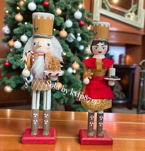 Weihnachten Nussknacker Set Lebkuchen Plätzchen Bäcker Zuckerstange Pfefferminz Weihnachtsmann - Bild 1 von 3