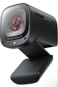 Anker PowerConf C200 2K Mac Webcam, Webcam for Laptop, Computer Camera, Black - Afbeelding 1 van 13