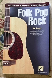 Folk Pop Rock Guitar Chord Songbook 6x9 Lyrics & Chord Diagrams 80 Songs Book - Picture 1 of 2